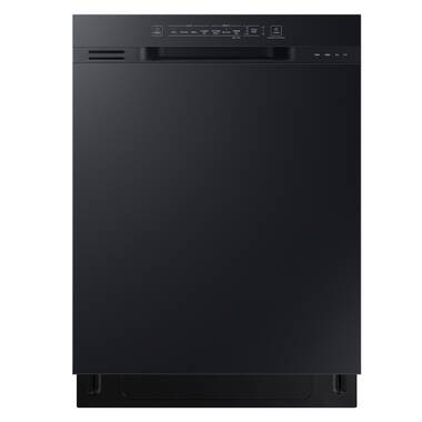 Samsung front control dishwasher with hybrid interior and 3rd online rack in stainless steel